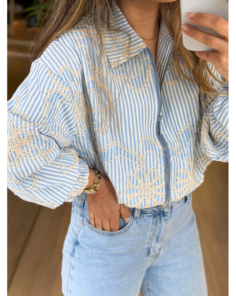 BOMBER RISCAS BORDADO