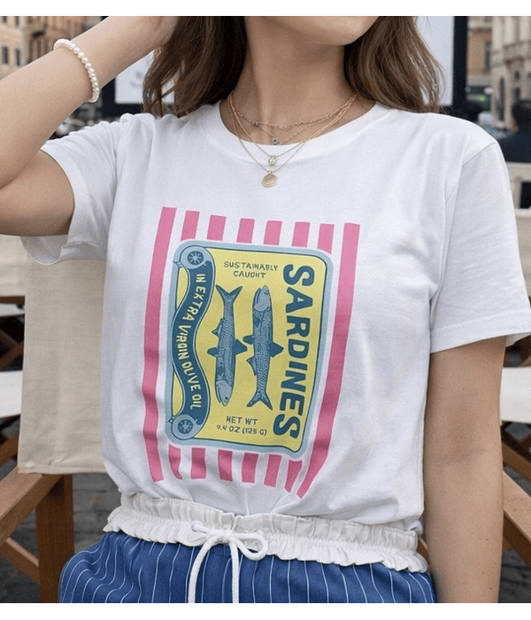 TSHIRT ESTAMPADA SARDINES