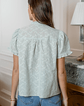 CAMISA VERDE BORDADA