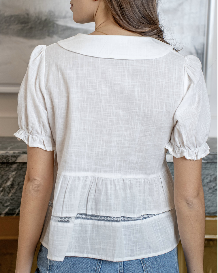 BLUSA COM GOLA BEBÉ