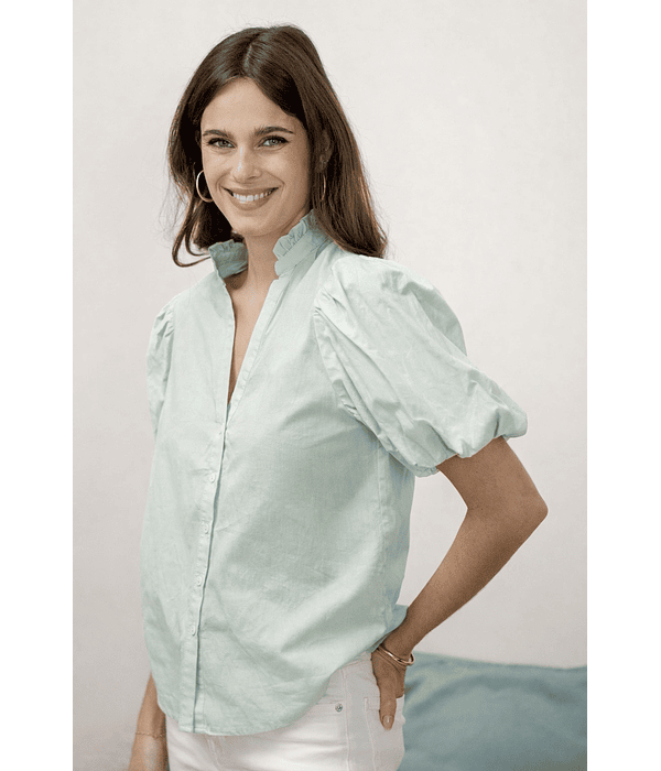 CAMISA COM MANGA BALÃO