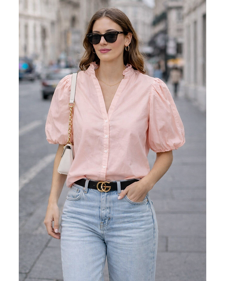 CAMISA COM MANGA BALÃO 