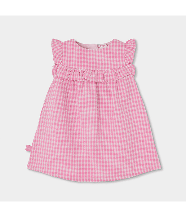 Vestido popelina quadros do bébé -BCI | quadros