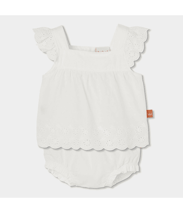 Conjunto para o bebé menina -BCI | off white