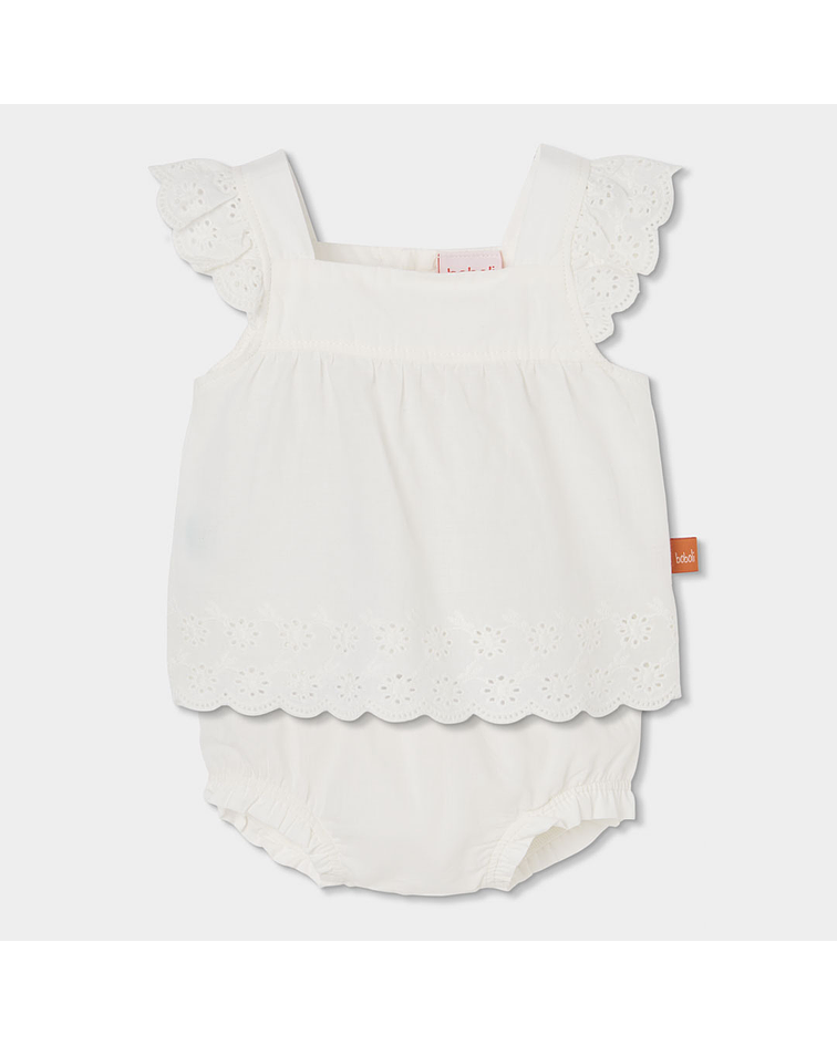 Conjunto para o bebé menina -BCI | off white