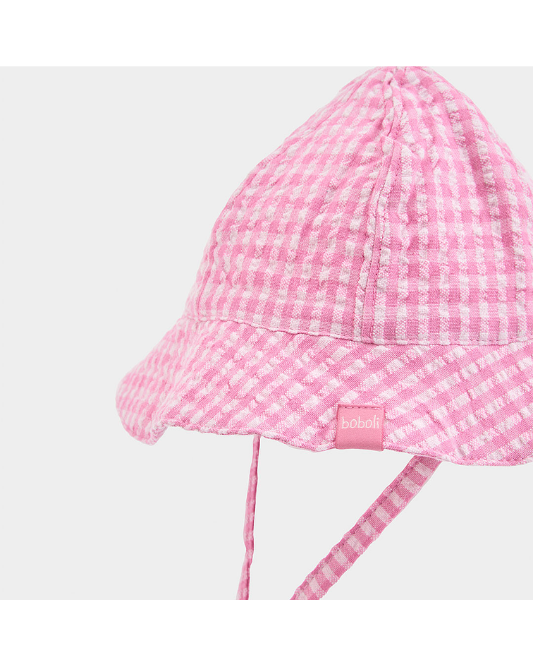 Gorro poplin quadros do bébé -BCI | quadros