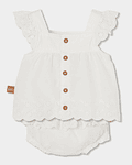 Conjunto para o bebé menina -BCI | off white