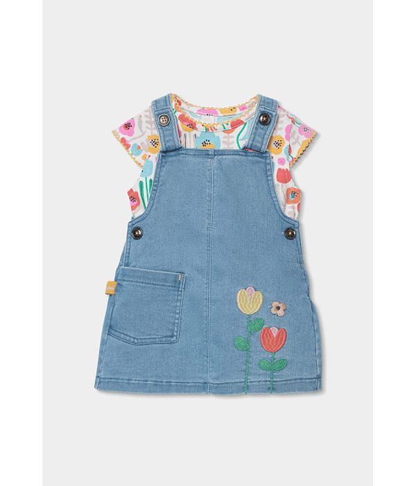 Conjunto para o bebé menina -BCI | lavado bleach