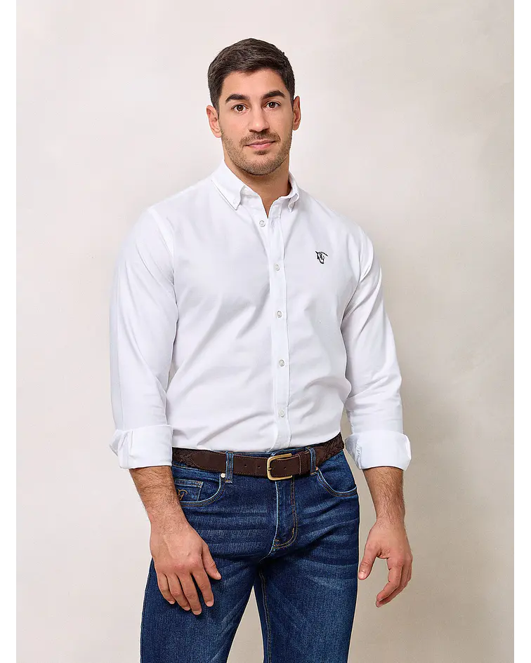 Camisa Garment Dyed | Branco