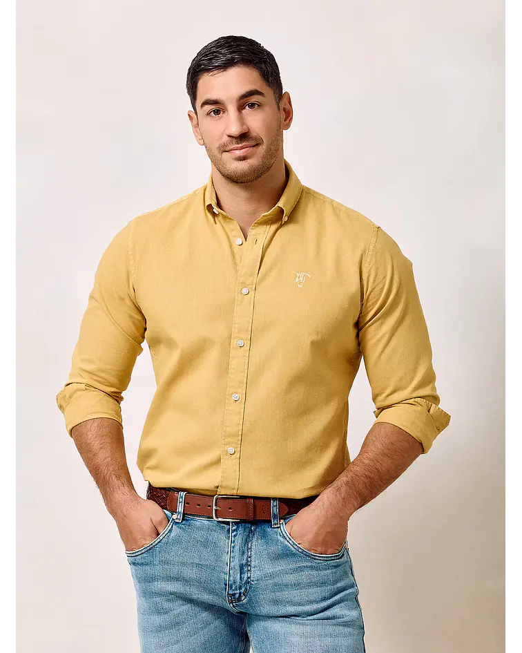 Camisa De Linho | Ocre