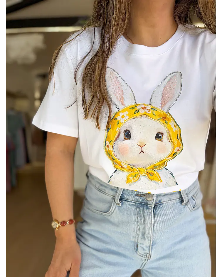 TSHIRT COELHO PORMENORES