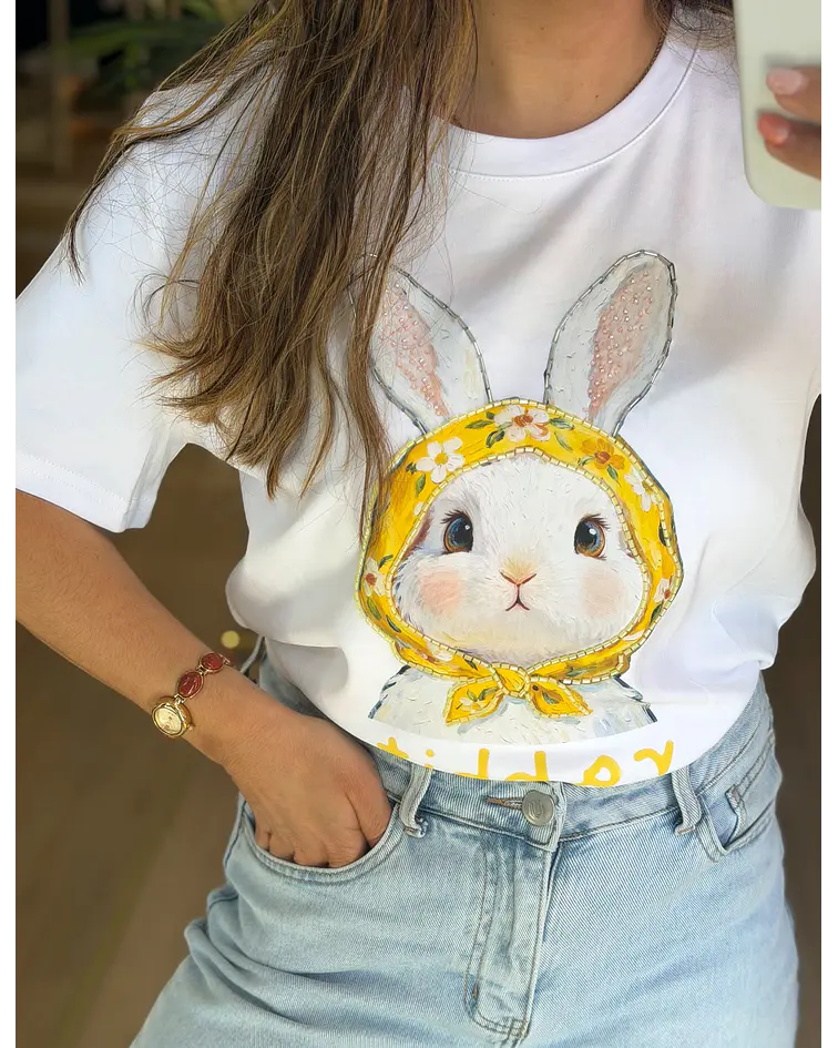 TSHIRT COELHO PORMENORES