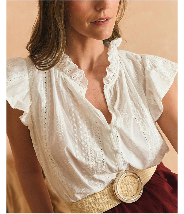 CAMISA ROMÂNTICA BRANCA