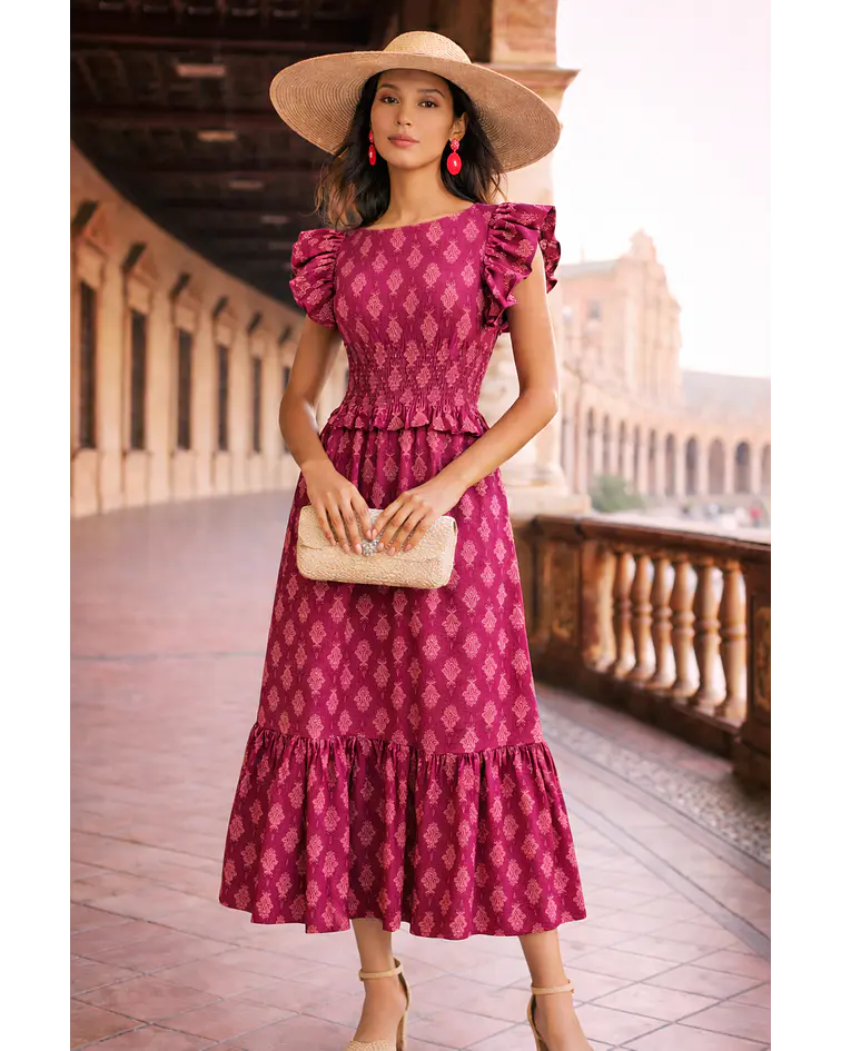 VESTIDO ESTAMPADO ELASTICO