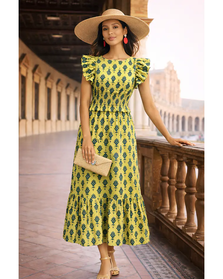 VESTIDO ESTAMPADO ELASTICO 