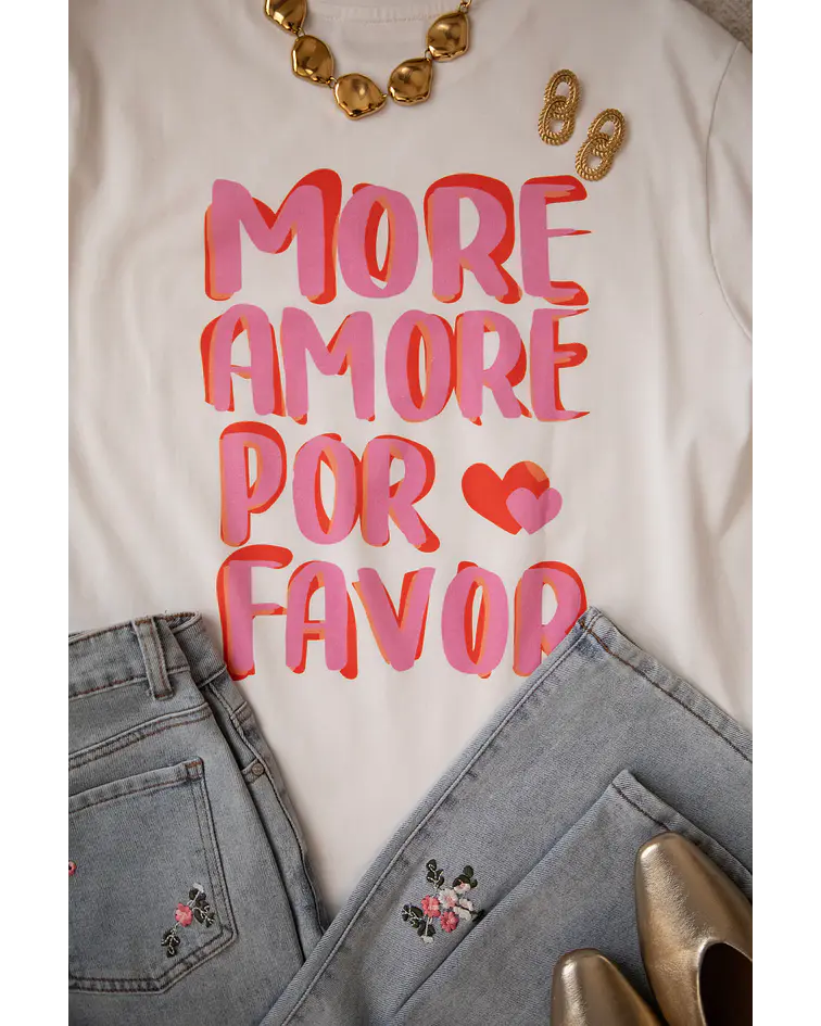 TSHIRT MORE AMOR POR FAVOR