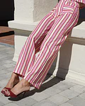 CALÇAS RISCAS ROSA