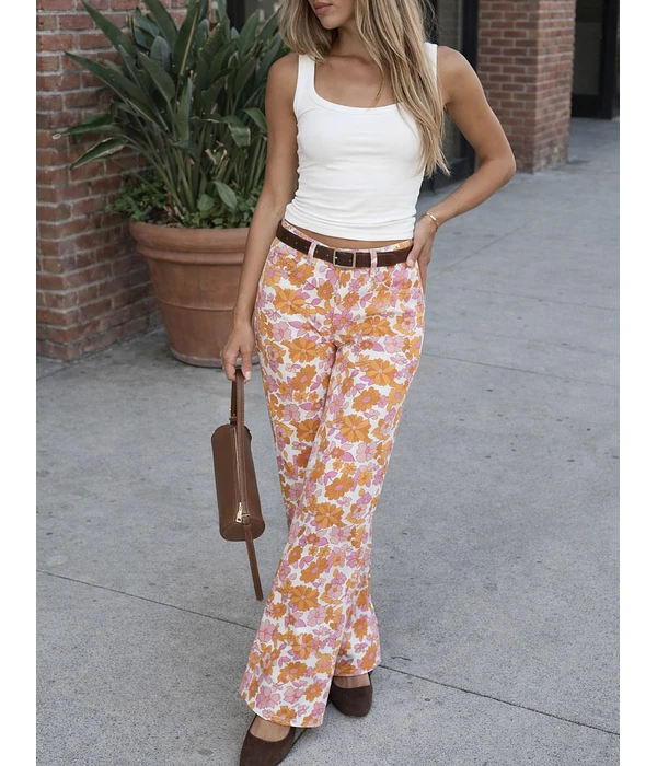 JEANS ESTAMPADAS FLORAIS