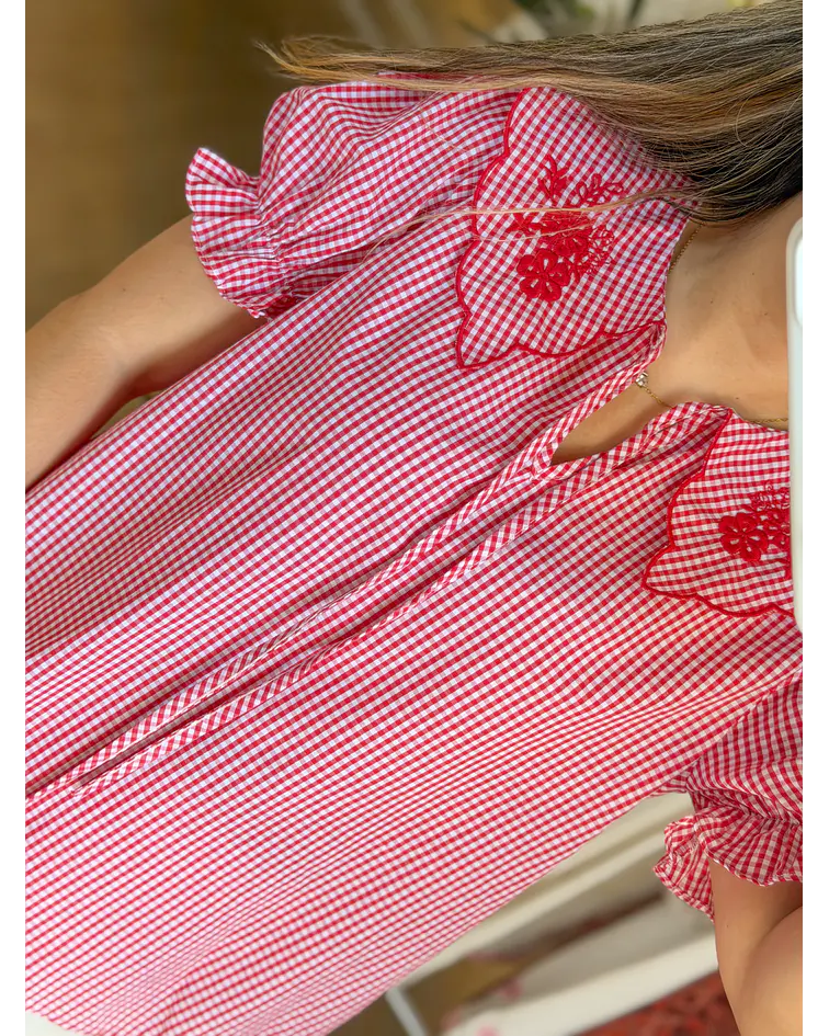 BLUSA GOLA BEBÉ VERMELHA