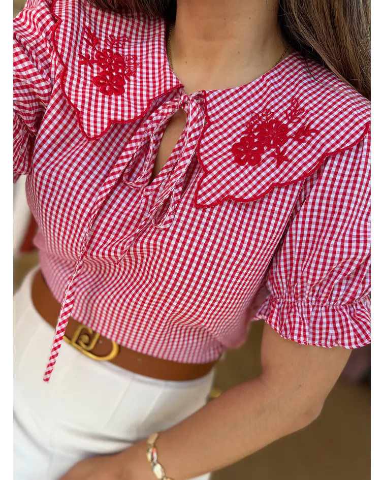 BLUSA GOLA BEBÉ VERMELHA