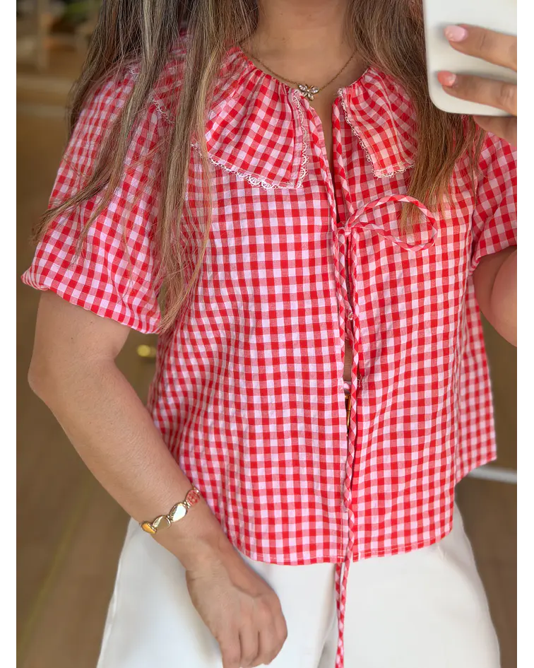 CAMISA ATILHOS VICHY