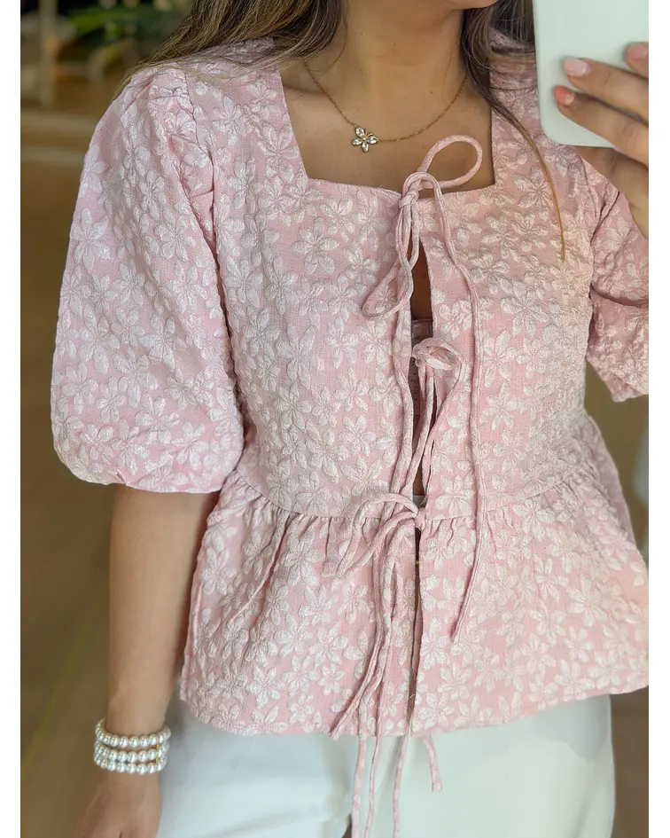 CAMISA COM MANGA BALÃO