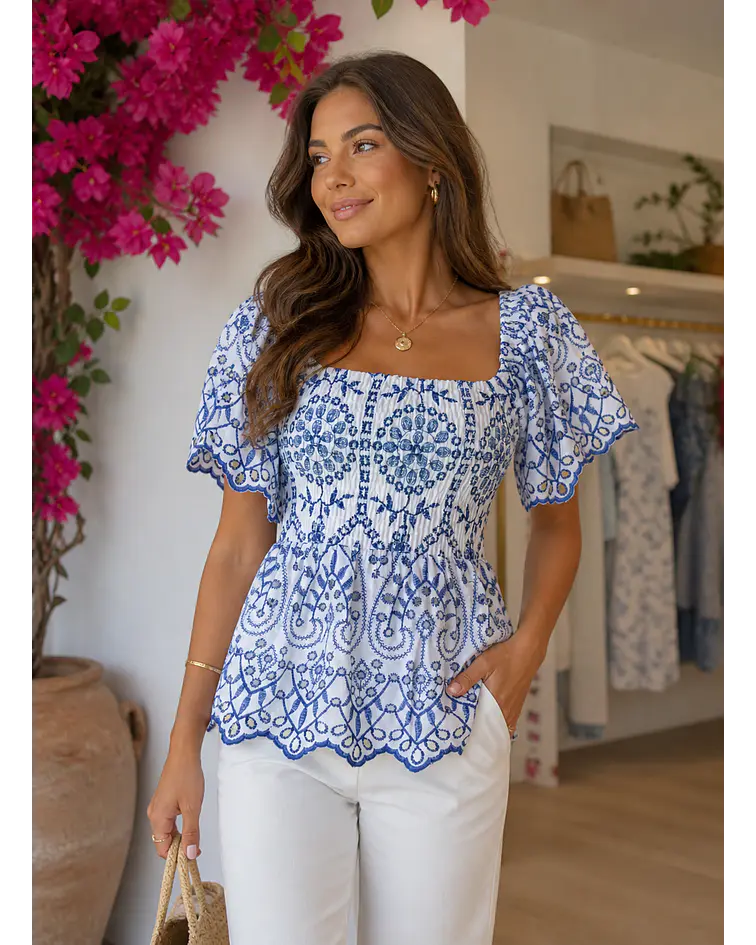 BLUSA BORDADA PORMENORES