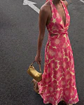 VESTIDO ESTAMPADO ABERTURAS
