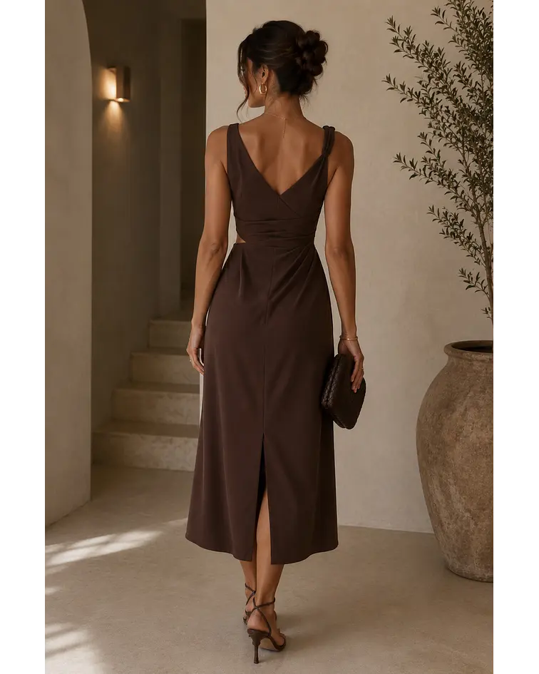 VESTIDO CASTANHO