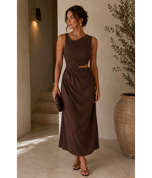 VESTIDO CASTANHO