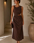 VESTIDO CASTANHO