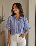 CAMISA RISCAS MANGA BALÃO