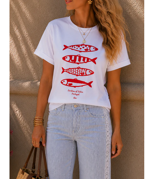TSHIRT ESTAMPADA SARDINES  