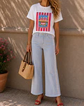 JEANS RISCAS COM CROCHET