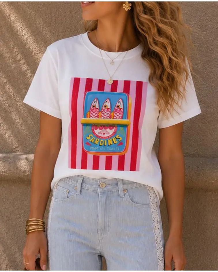TSHIRT ESTAMPADA SARDINES 