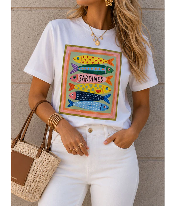 TSHIRT ESTAMPADA SARDINES