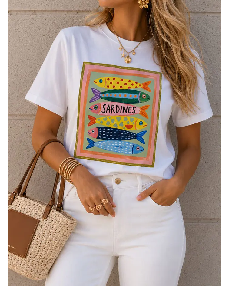 TSHIRT ESTAMPADA SARDINES