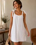 VESTIDO BRANCO BORDADO