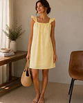 VESTIDO BORDADO MARGARIDAS