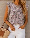 BLUSA FLORAL FOLHO