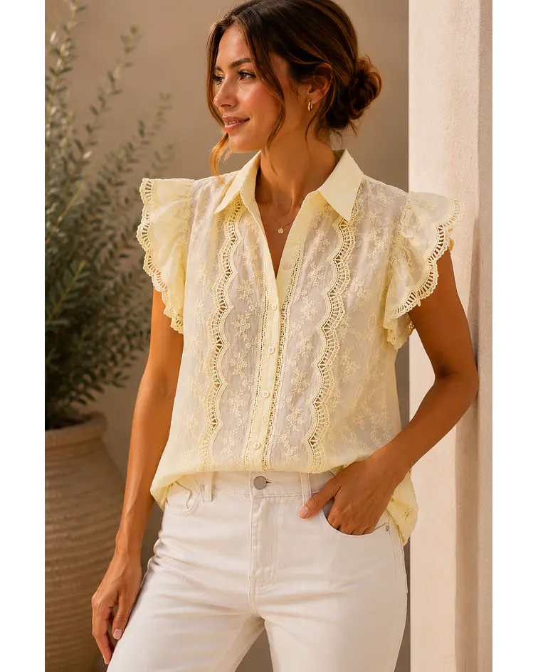 CAMISA BELLA AMARELA