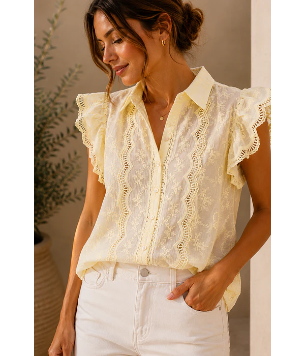 CAMISA BELLA AMARELA