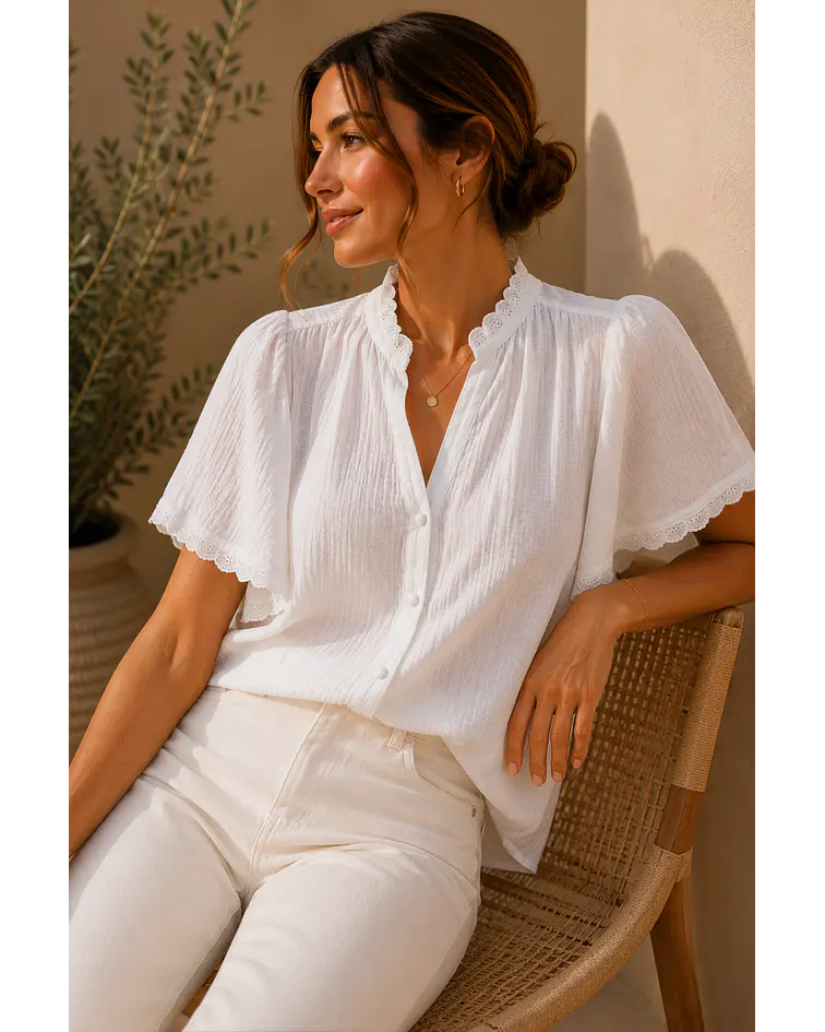 CAMISA BRANCA ALGODÃO