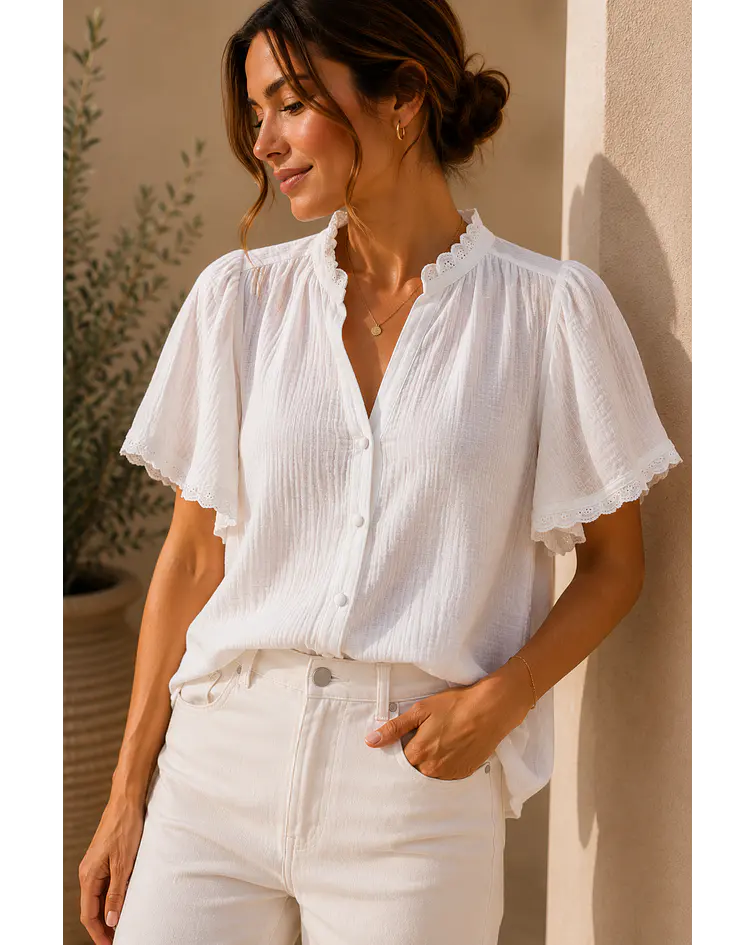 CAMISA BRANCA ALGODÃO