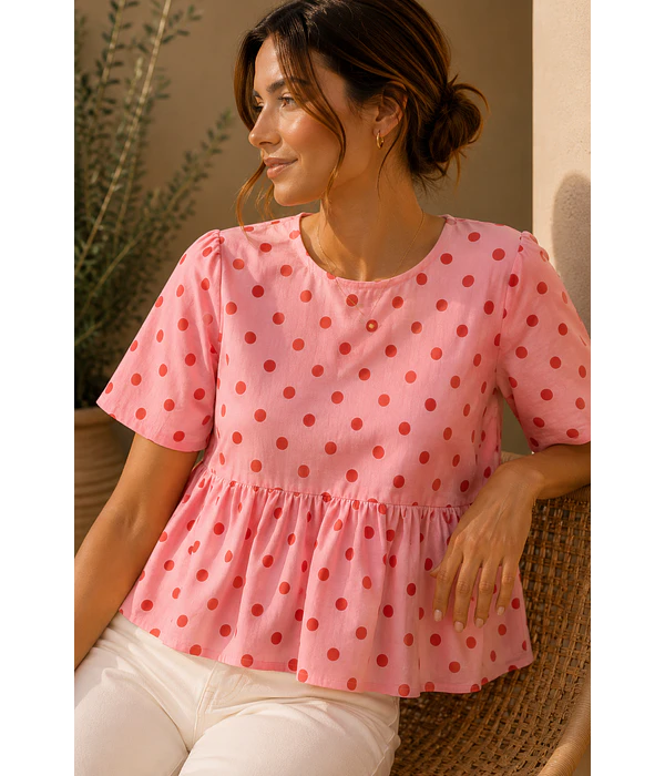 BLUSA ESTAMPADA BOLAS