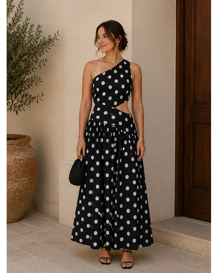 VESTIDO ABERTURA BOLAS