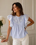 BLUSA BORDADA RISCAS