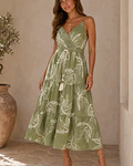 VESTIDO VERDE COM BORDADOS