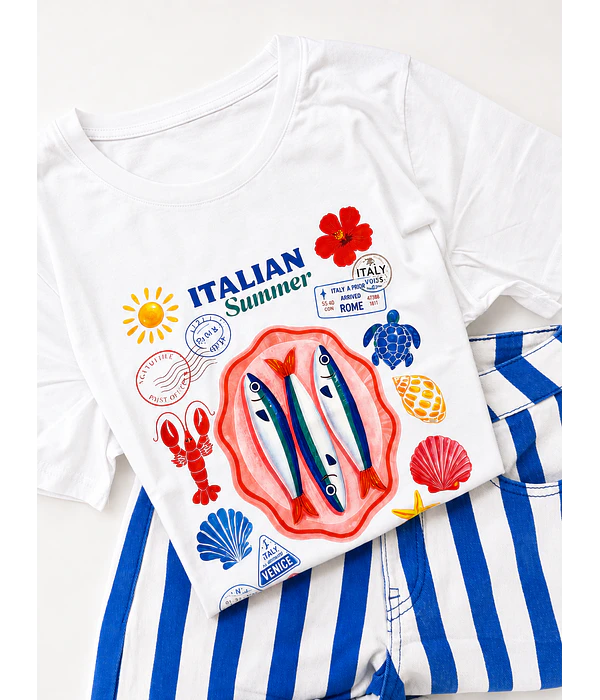 TSHIRT ESTAMPADA SARDINES  