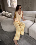 JEANS RISCAS AMARELAS
